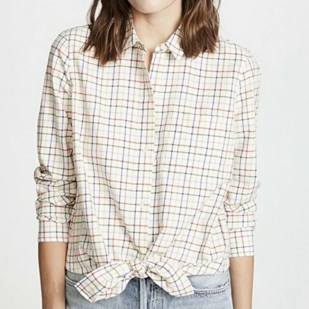 Madewell Boyfriend Oversized Button Down Top - Picture 1 of 8